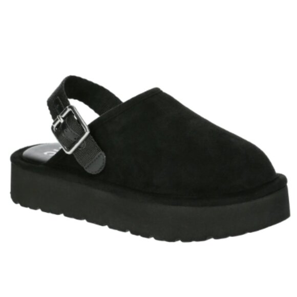 Madden NYC Little and Big Girls' Platform Clogs with Faux Shearling Lining 5 - Picture 1 of 5